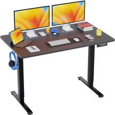 48 Inch Adjustable Height Standing Desk Computer Desk with Large Space and Headp