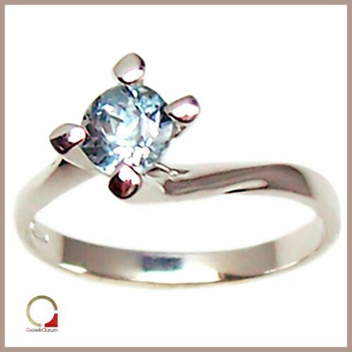 Piercing naso nose ORO BIANCO 18kt. a QUADRIFOGLIO portafortuna white
