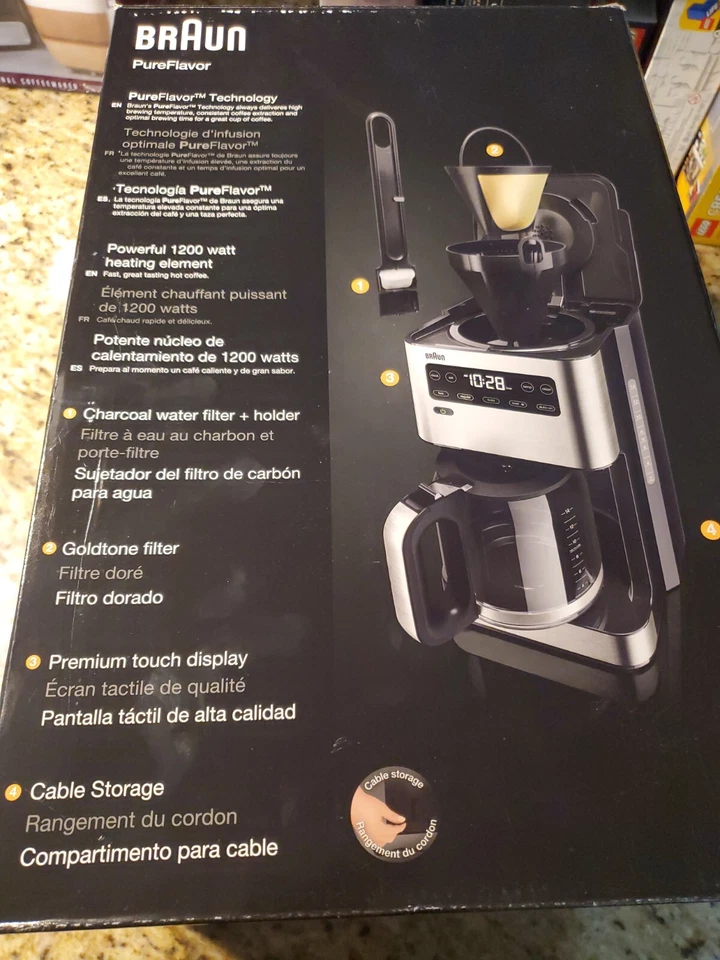 Braun Pure Flavor 14 cup Coffee Maker Brew Choice Plus Fast Brew New FREE SHIP! - Image 3 of 4