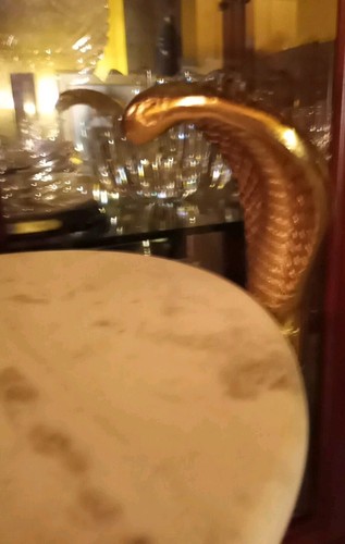 Tahari Home Presends The Unique And Spectacular Serpentine Marble Table-A Must - Picture 9 of 10