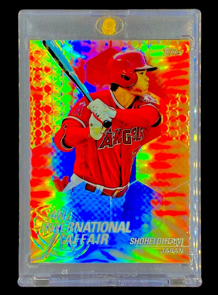 SHOHEI OHTANI ROOKIE REFRACTOR 2018 Topps Chrome RC Holo Card - ANGELS - Image 2 of 4