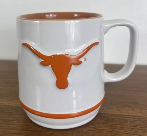 University of Texas Longhorns Coffee Mug 3D Embossed Raised Logo Cup Football - Picture 4 of 9