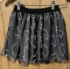 Cat  Jack Halloween cat tulle skirt sz 7/8
