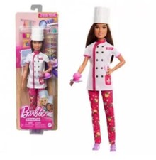 Pastry Chef BARBIE You Can Be Anything Doll w Chef Hat Jacket  Slice NEW SEALED