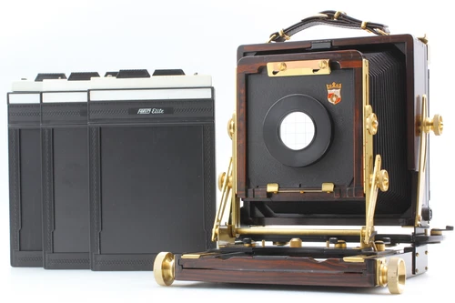New Bellows [N MINT] Wista Field 45DX Ebony Wood 4x5 Large Format Camera JAPAN