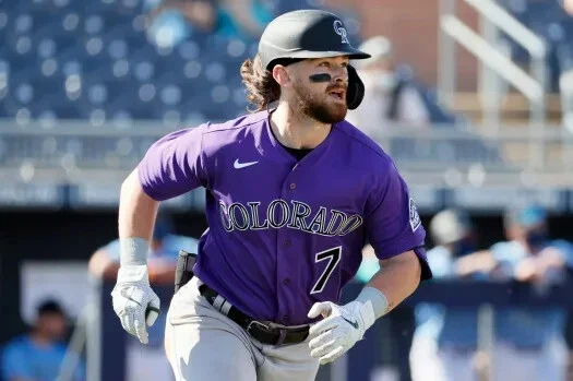 Brendan Rodgers Signed Colorado Rockies Full-Size Batting Helmet (PSA) - Image 4 of 4