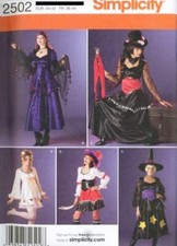 Pattern Simplicity Sewing Misses' Costume Halloween Dresses SIZE 8-16 New