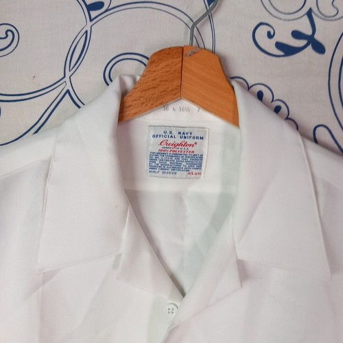U. S. NAVY OFFICIAL UNIFORM VINTAGE 90S CREIGHTON MADE IN USA SHIRT HALF SLEEVES - Bild 8 von 17