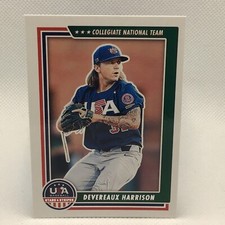2022 Panini USA Stars & Stripes Devereaux Harrison  #11 Collegiate Team￼ RC