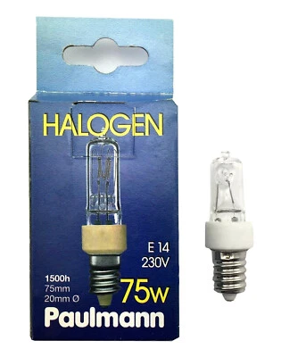 Paulmann Lámpara Halógena 75W E14 230V Bombilla (837.70)