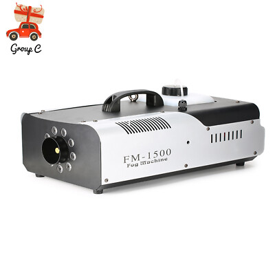 3in1 RGB LED Nebelmaschine Kabellose Fernbedienung DMX Fog Machine Nebler 1500W 