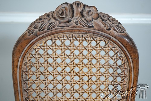 L62885EC: Set of 4 French Style Cane Back Dining Room Chairs - Picture 6 of 19