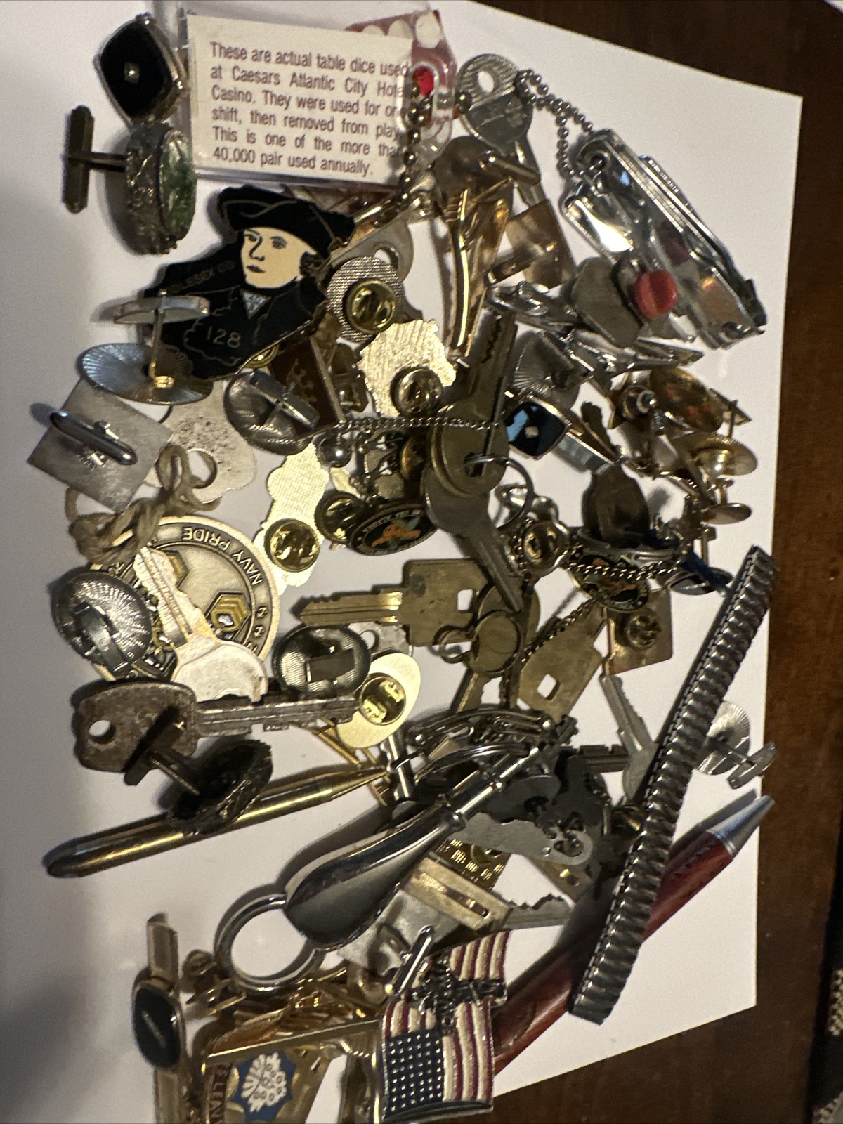 Vintage Men’s Junk Drawer Lot Jewelry Keys Cuff Links | eBay