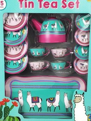 champion tin tea set