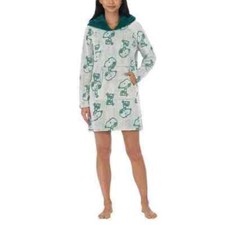 Peanuts Snoopy Ladies' Fleece Lounge Hoodie Character, Green, XXL