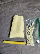 Native American pea shoter w/ buckskin bag