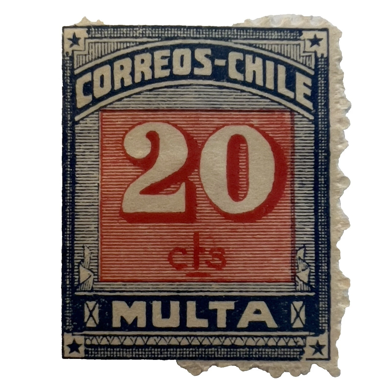 Mint Hinged Postage Due Chilean Stamps