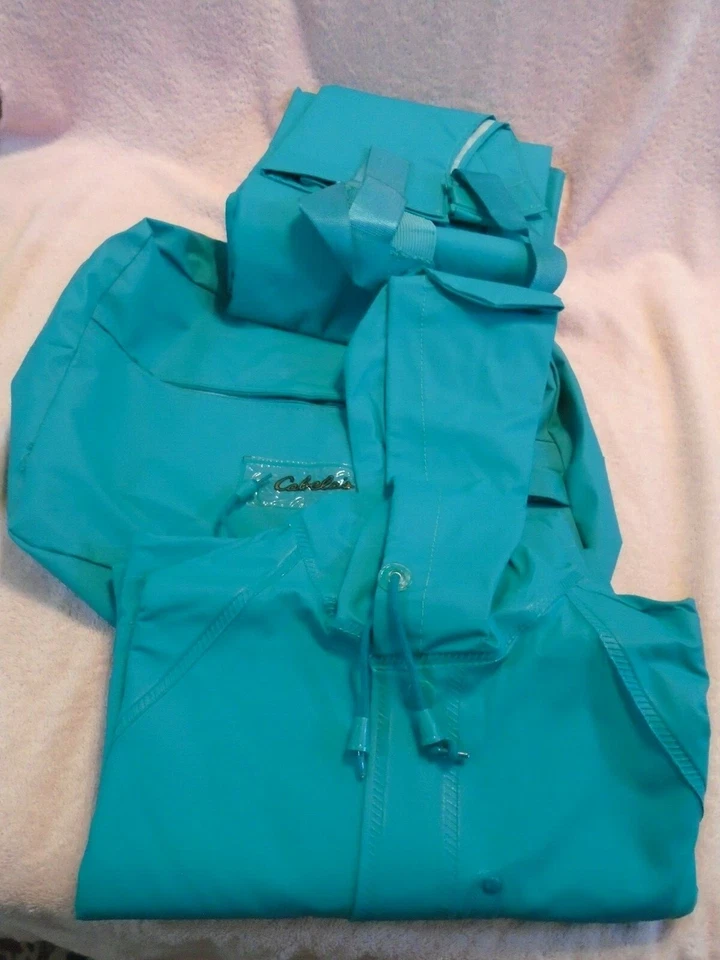 Cabela's Outfit 100% PVC Coated Rainwear Jacket and Pants - Image 3 of 4