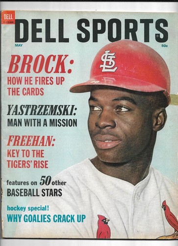 May 1968 Dell Sports Magazine---Lou Brock---Yaz - 第 1/2 張圖片