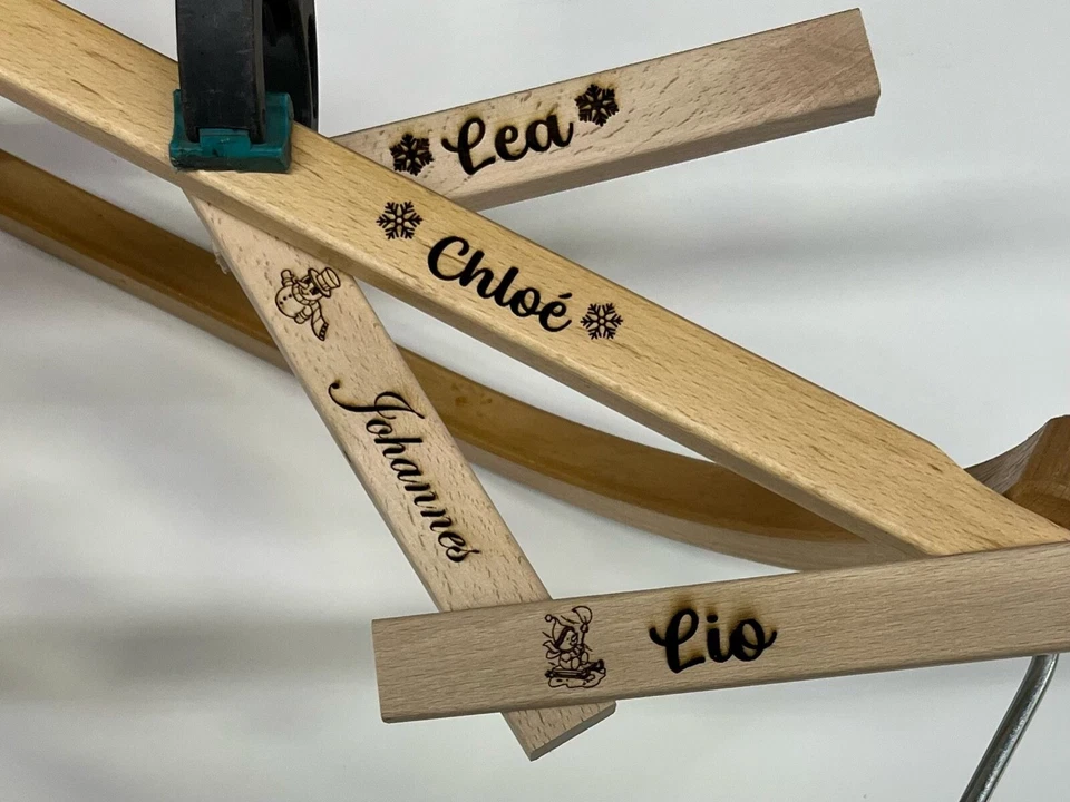 Laser-Beschriftung - Name mit 4-5 Buchstaben - ohne Rodel - Bild 3 von 4
