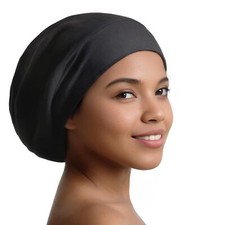 Adjustable Bonnet Sleeping Cap For Women, Made of Real 100 Mulberry Silk Caps