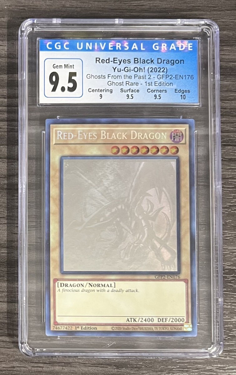 CGC 9.5 Yu-Gi-Oh 2022 GFP2-EN176 Red-Eyes Black Dragon Ghost