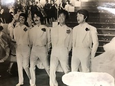 The Beatles Magical Mystery Tour noir et blanc brillant photo rare 1967