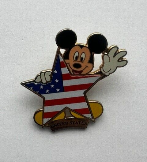 Disney Mickey Mouse Flag Series Pin United States USA Star American ...
