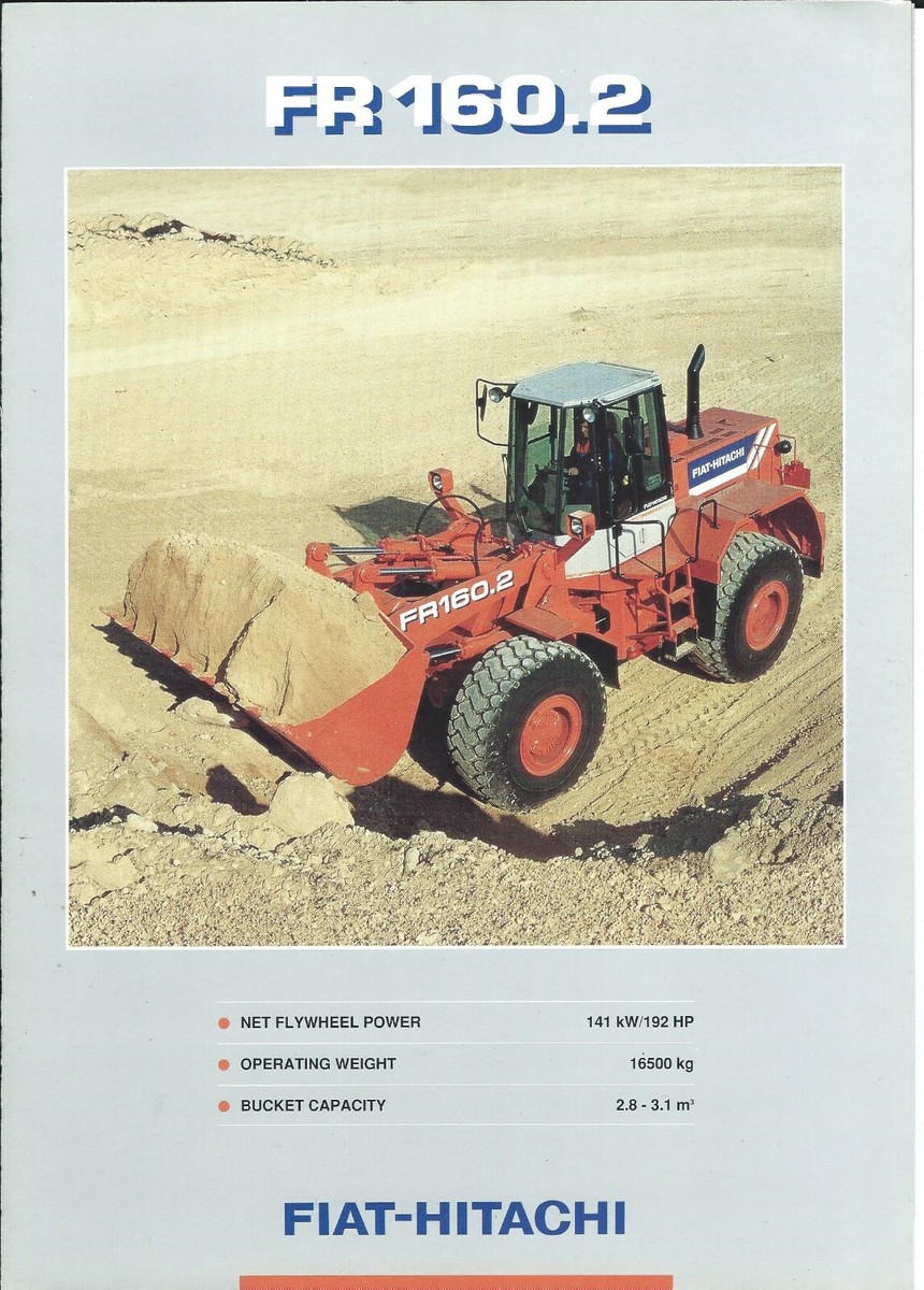 Equipment Brochure - Fiat-Hitachi - FR160 2 - Wheel Loader - c1994 