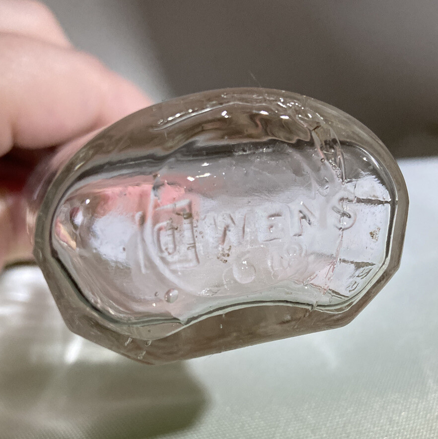 Vintage Clear Glass Owens Bottle 3ii 60 CC Medicine Apothecary eBay