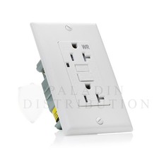 20A Amp Weather / Tamper Resistant GFCI Safety Outlet Receptacle w/ LED - UL2008