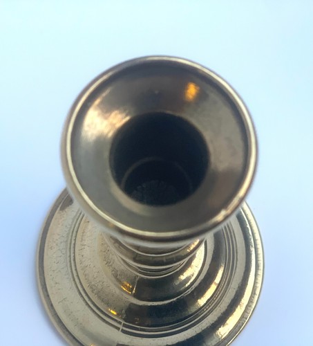 Kerzenhalter Einarmig Kerzenständer Messing Gold Tischdeko Kerzenleuchter 14 cm - Bild 5 von 5