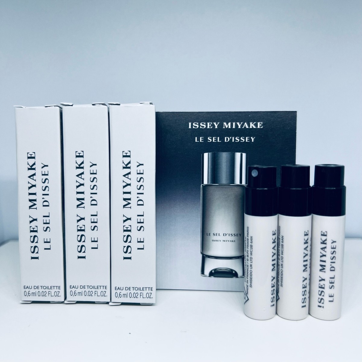 3x Issey Miyake Le Sel d'Issey Eau de Toilette .02oz/.6ml
