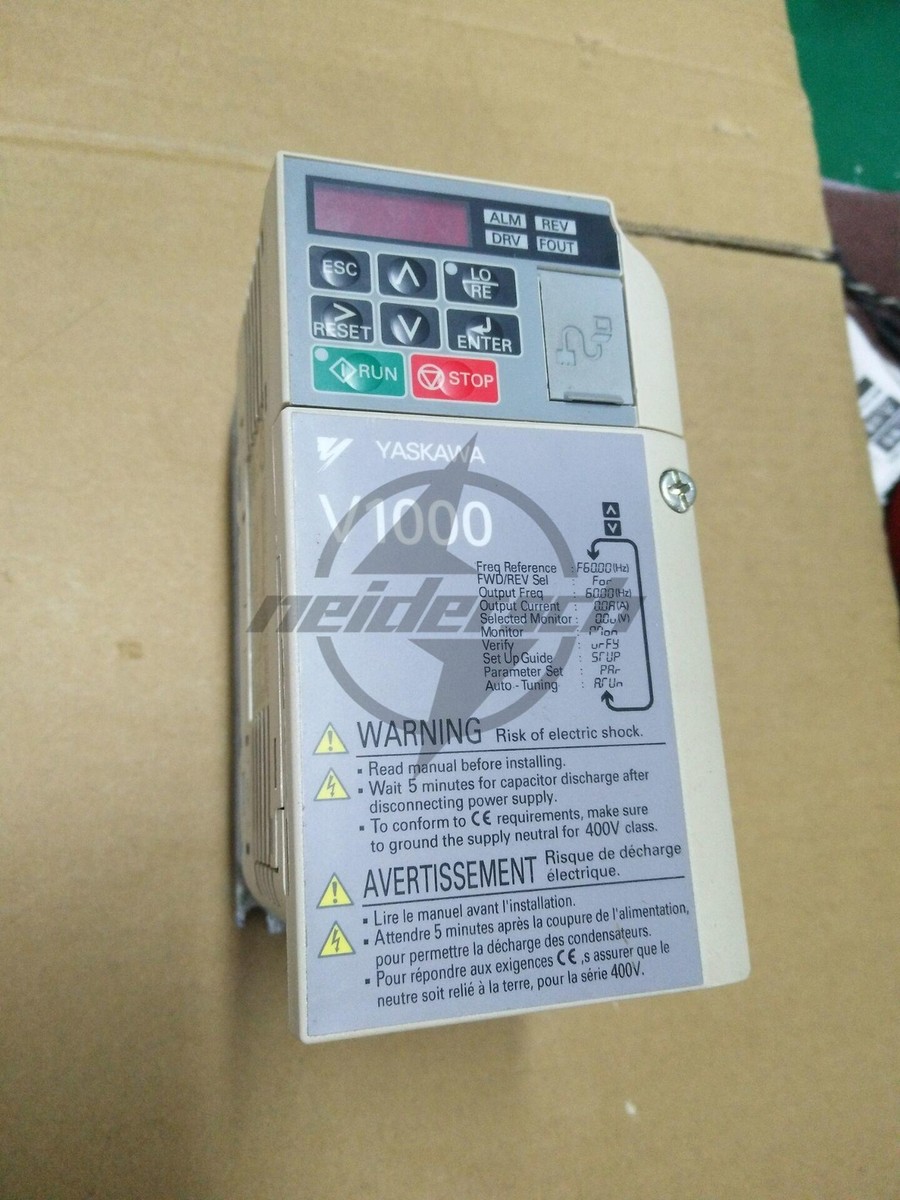 1PC Used Yaskawa Inverter V1000 CIMR-VA2A0004BAA 0.4KW 220V 1PC Used Yaskawa Inverter V1000 CIMR-VA2A0004BAA 0.4KW 220V