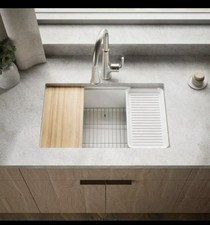 Kohler Billings K-33712-PC-CM6 29-1/2" Undermount Kitchen Sink,Matte White NEW 