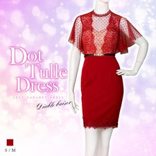 Membership Pre-Sale Target Dot Tulle Lace Dress One Piece Jirai New
