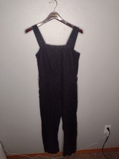 Quince Women 100 European Linen Square Neck Jumpsuit Small Minimalist QQ