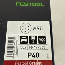 Festool 497363 P40 Grit Granat Abrasive Sheet  STF D90/6 P40 GR/50 Sanding discs