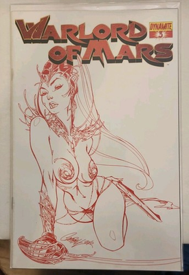 #ad #ad Warlord Of Mars #3 J Scott Campbell Red Sketch Variant Hot $15.00