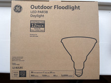 NEW 12PK GE 90-Watt PAR38 Daylight Bright LED Floodlight Bulbs - 900 Lumens