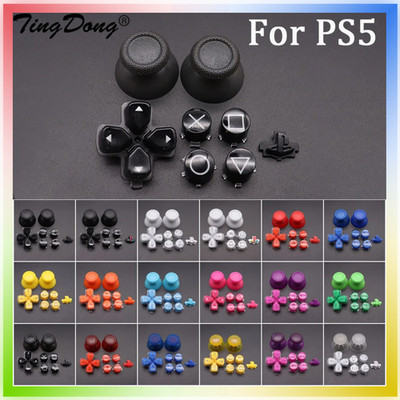Ps5 Controller Replacement Dpad & a B X Y Jelly Buttons for Dualsense 5 Gamepad