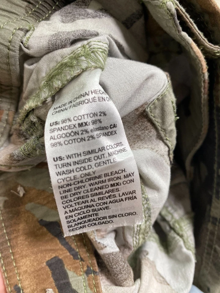 Pantalones Chicos Mujeres Camuflaje Verde Talla 12 Utilidad Senderismo Camping Boho Exterior Foto 4 de 4