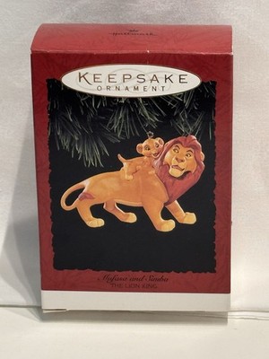 Hallmark Keepsake Christmas Ornament Mufasa and  Simba The Lion King 1994 New