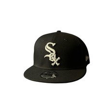 Chicago White Sox 9Fifty New Era SnapBack Hat Black & White Adjustable