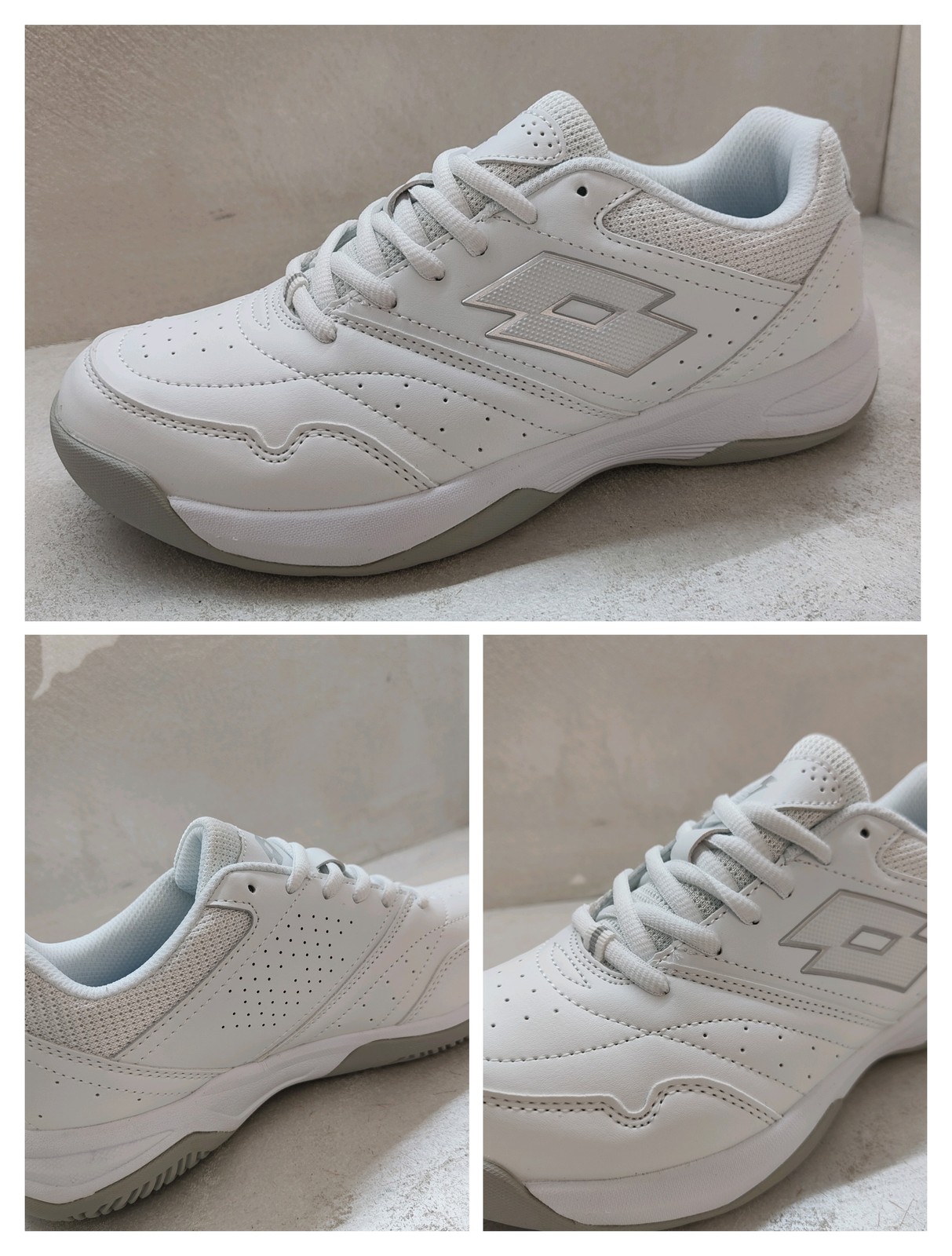 Lotto 21749 white scarpe sportive stringate comfort leggerezza