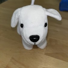 Plush White Dog LAB PUPPY No Tag