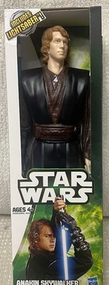 Star Wars Anakin Skywalker 12'' Action Figure include LightSaber Green Box Hasbro