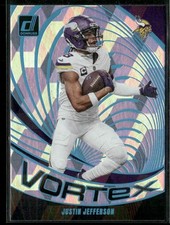 2024 Donruss #VOR-JJE Justin Jefferson Vortex Cubic #/50