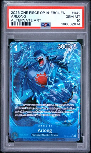 Arlong (Alternate Art) graded PSA 10 for sale on eBay