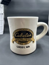 M Ware Restaurant Diner Style Coffee Mug Cabela's Sports Lacey, WA